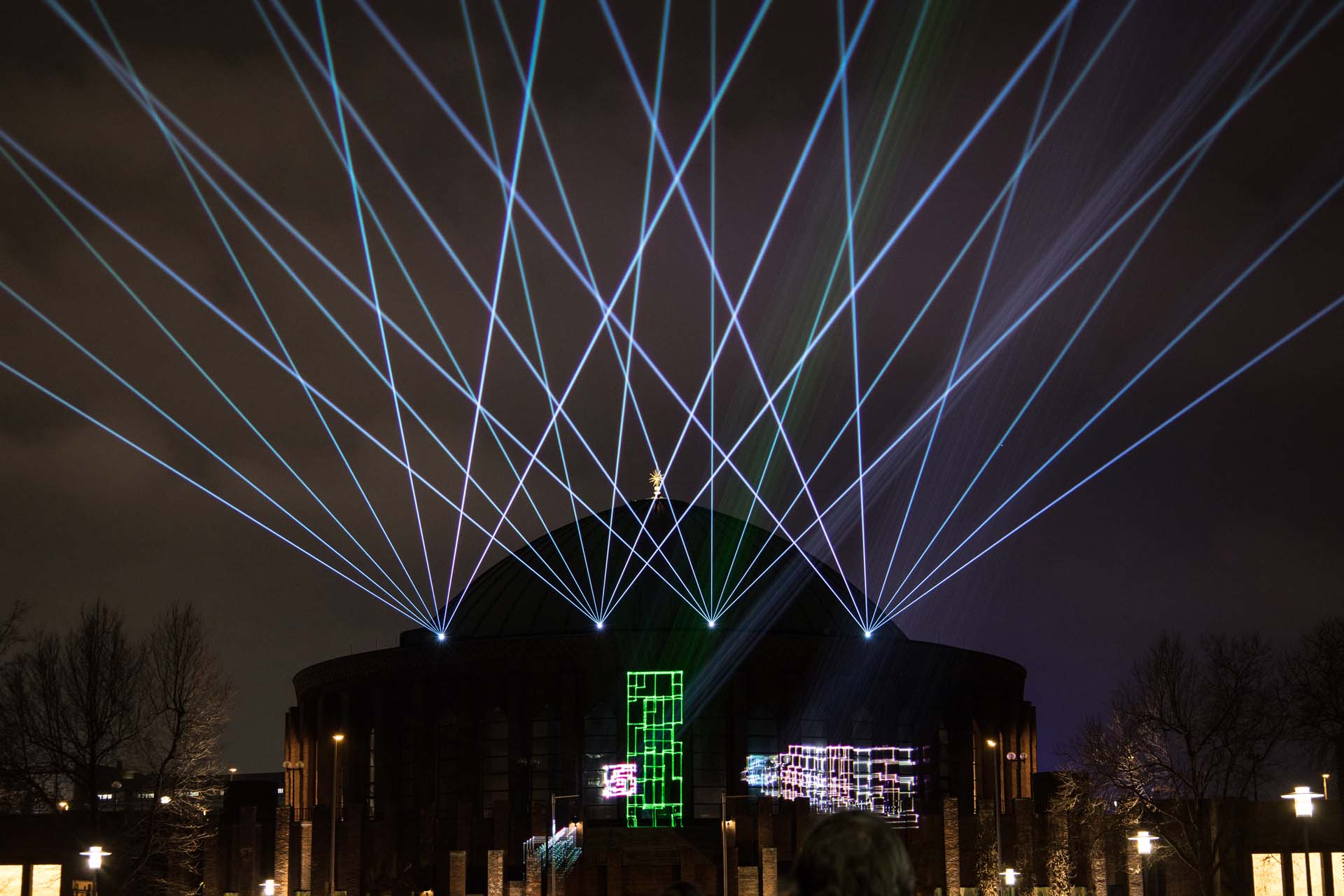 Lasershow Tonhalle 50